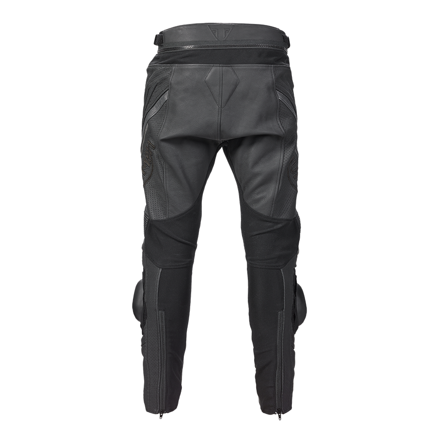 Triple Perforated Leather Trousers