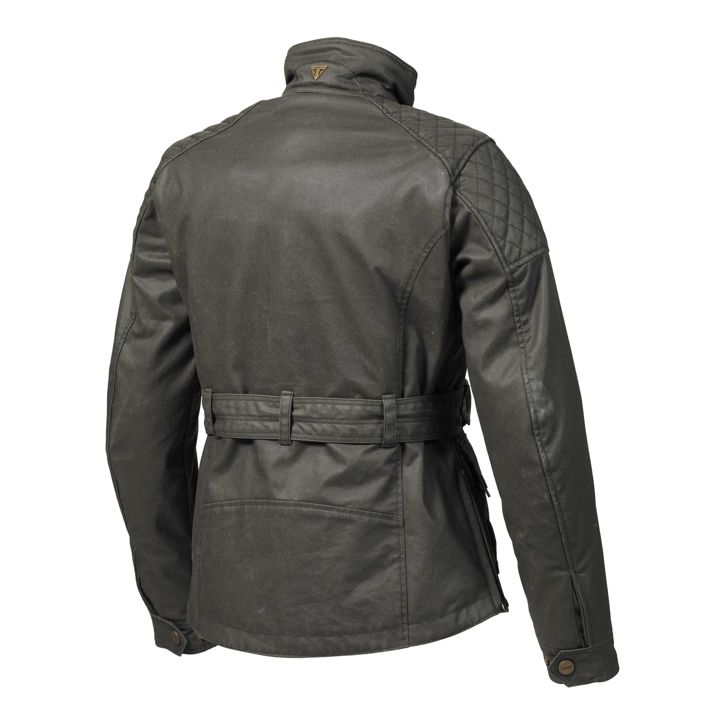 Ladies Khaki Beck Wax Textile Jacket