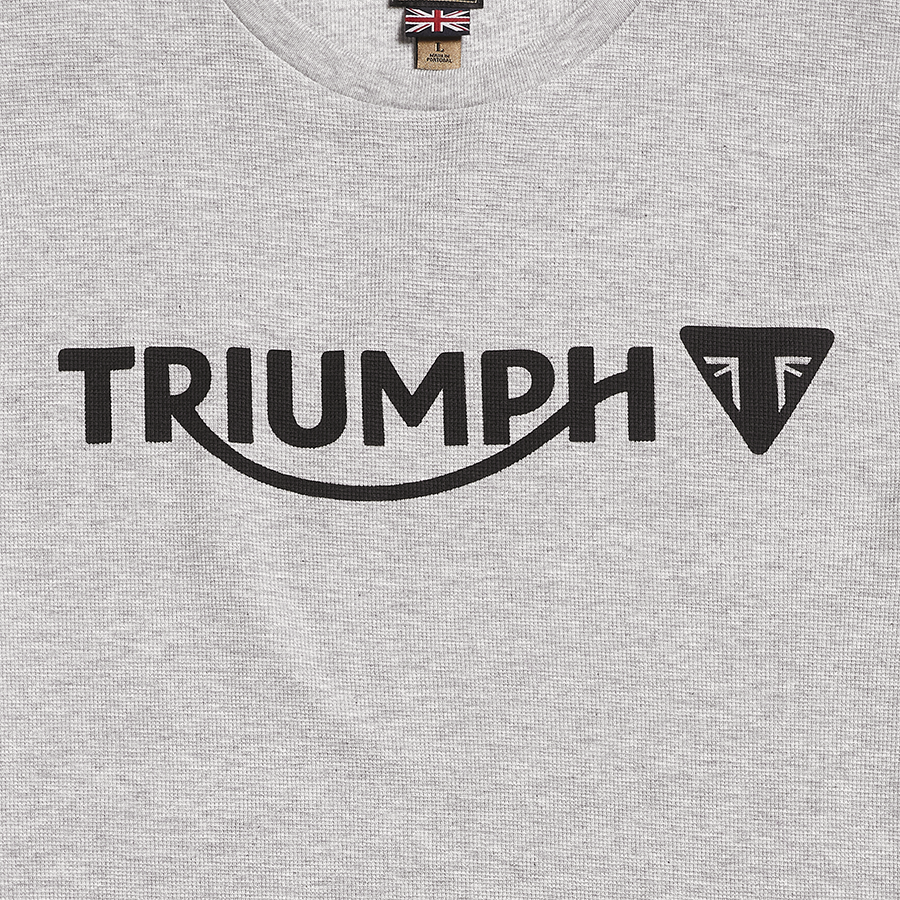 Bettman Long Sleeve Waffle Grey T-Shirt