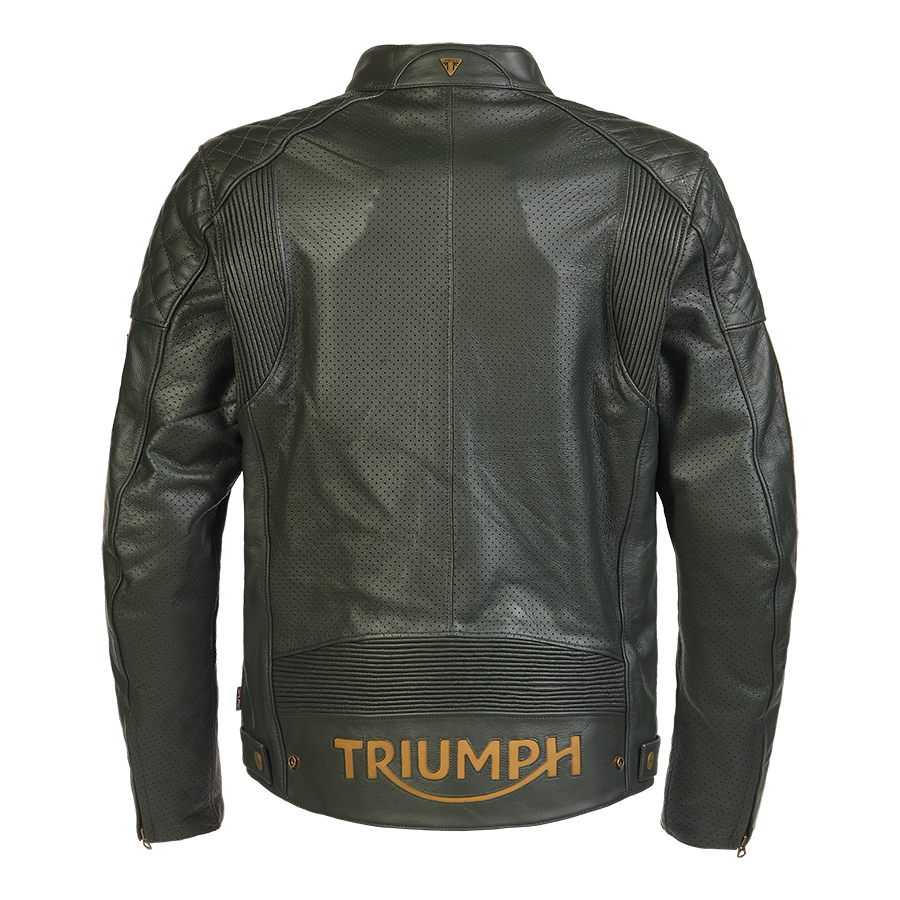 Braddan Green Air Race Leather Jacket