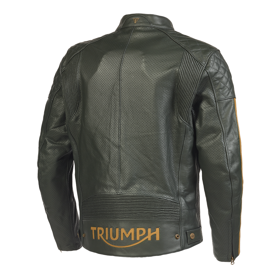 Braddan Green Air Race Leather Jacket