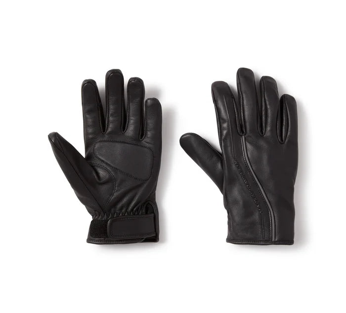 Ladies H-D Waterproof Leather Riding Gloves