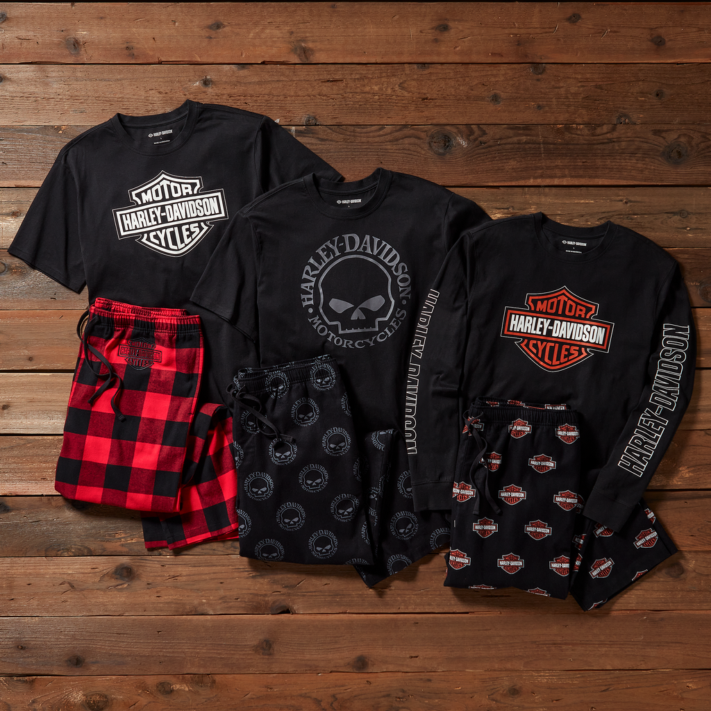 Men's Bar & Shield Long Sleeve Pyjama Set