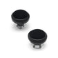 Black Front Axle Nut Covers