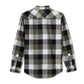 Essence Long Sleeve Flannel Shirt - Plaid - Harley Black & Grape Leaf