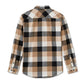 Essence Long Sleeve Flannel Shirt - Plaid - Harley Black & Tannin