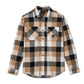 Essence Long Sleeve Flannel Shirt - Plaid - Harley Black & Tannin