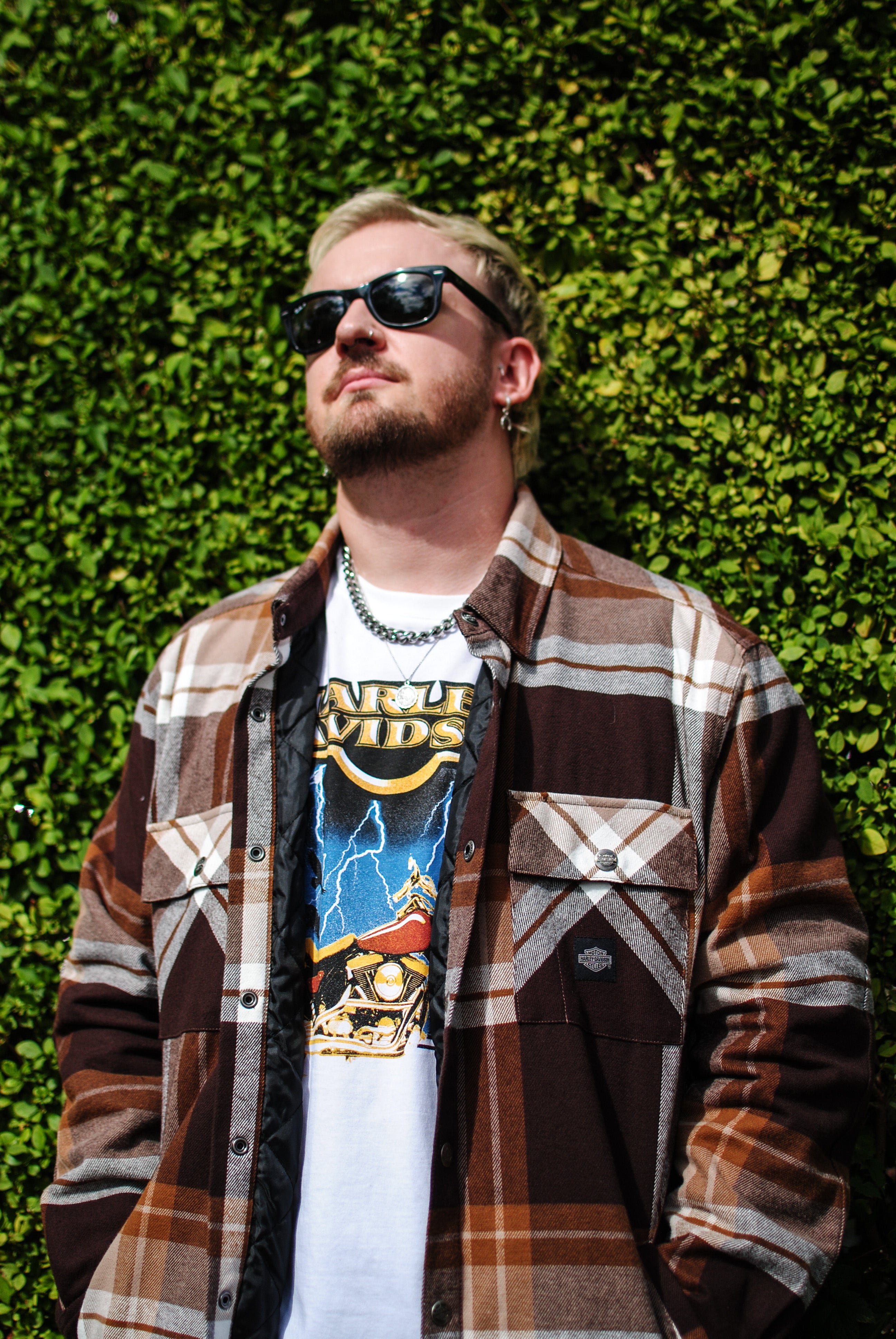Harley-Davidson In Between The Line Shirt Jacket - Plaid - Java