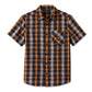 Men's Staple Short Sleeve Shirt - Plaid - Harley Black & Quiet Shade