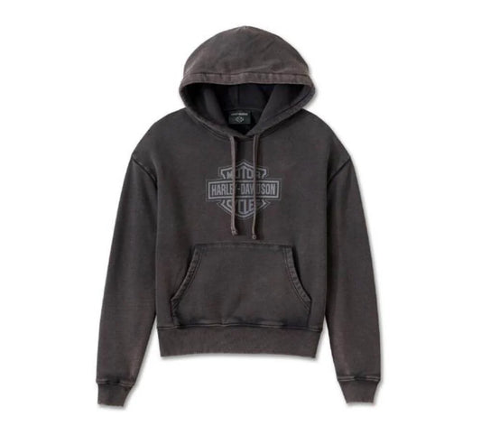 Harley-Davidson Oversized Washed Bar & Shield Hoodie Black