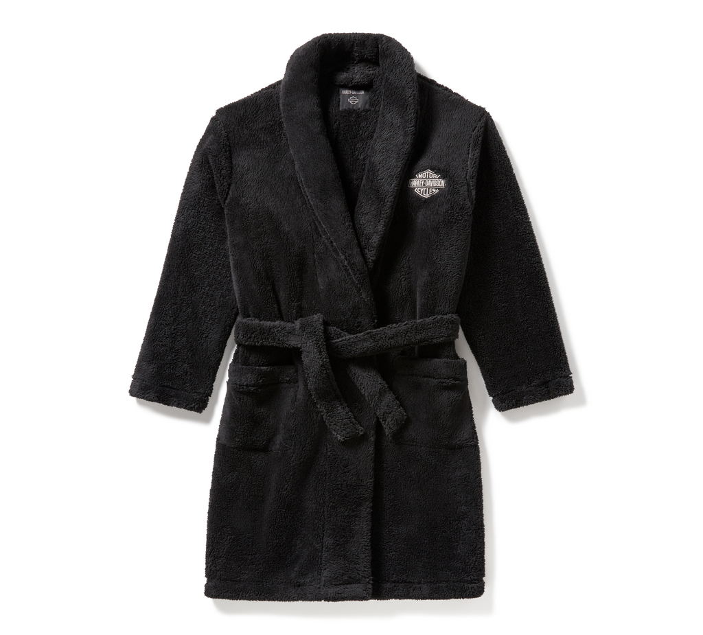 princess polly baby blue dress Leeds United Supersoft Dressing Gown - Black main image 0