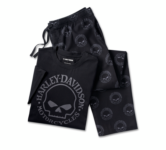 Men's Willie G Skull Short Sleeve Pyjama Set