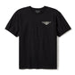 Willie G Sketchy Bar & Shield Ringer Tee - True Black