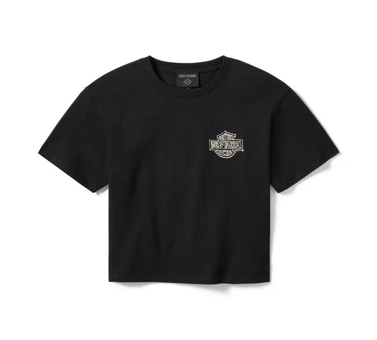 Women's Fast Willie Boxy Tee - True Black