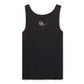 Women's Willie G Sketchy Skull Ribbed Tank - True Black