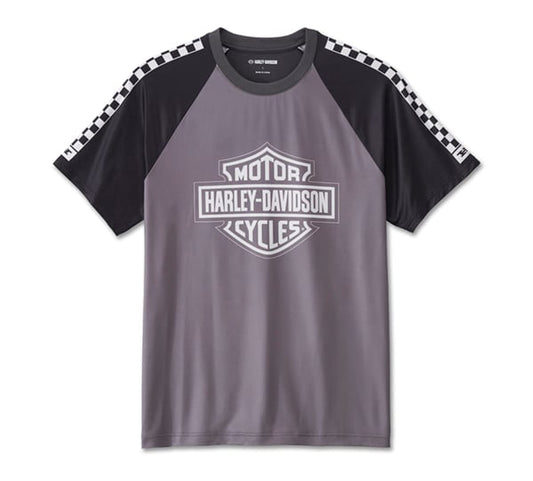 Bar and Shield Raglan Short Sleeve Tee