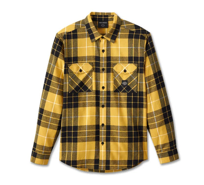 Men's Essence Shirt - yellow plaid