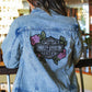 Women's Rose & Thorn Bling Denim Jacket