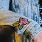 Women's Rose & Thorn Bling Denim Jacket