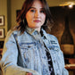Women's Rose & Thorn Bling Denim Jacket