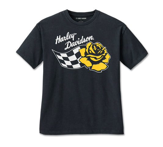 women's T-shirt Rose Racer Oversized black