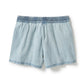 Women's Essential Denim Short - Washed Light Indigo Denim