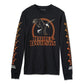 Men's Rising Eagle Long Sleeve Tee - Harley Black