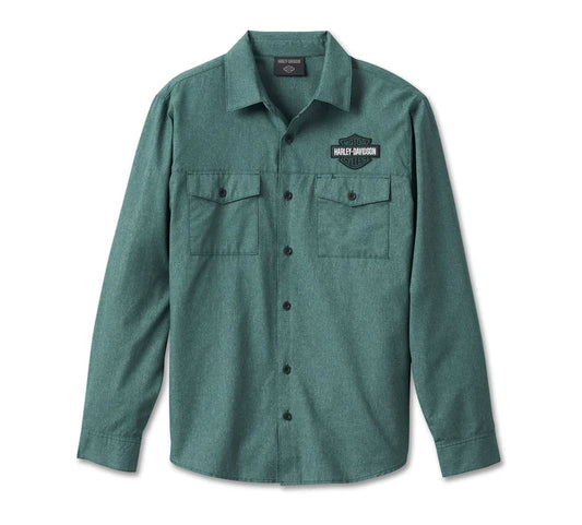 Men's Classic Bar & Shield Shirt - Bistro Green