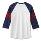 Men's #1 3/4 Raglan Tee - Colorblocked - Cloud Dancer