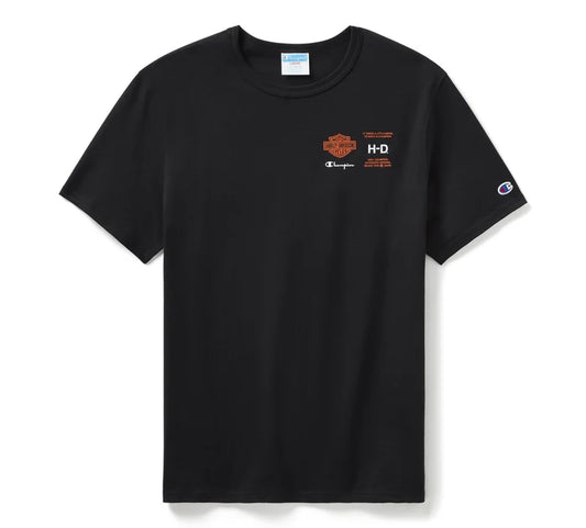 Champion x Harley-Davidson Fanatic Tee - Black & Orange Champion