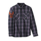 Men's Motorbreath Long Sleeve Shirt - Black Plaid