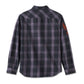 Men's Motorbreath Long Sleeve Shirt - Black Plaid