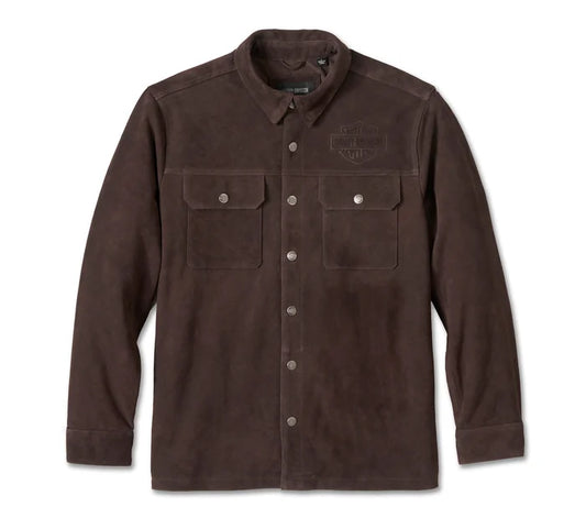 Milwaukee Aviator Suede Overshirt