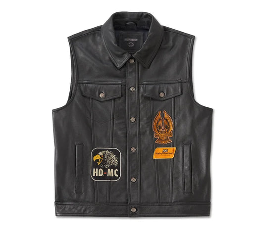 Men's Fuel to Flames Leather Vest