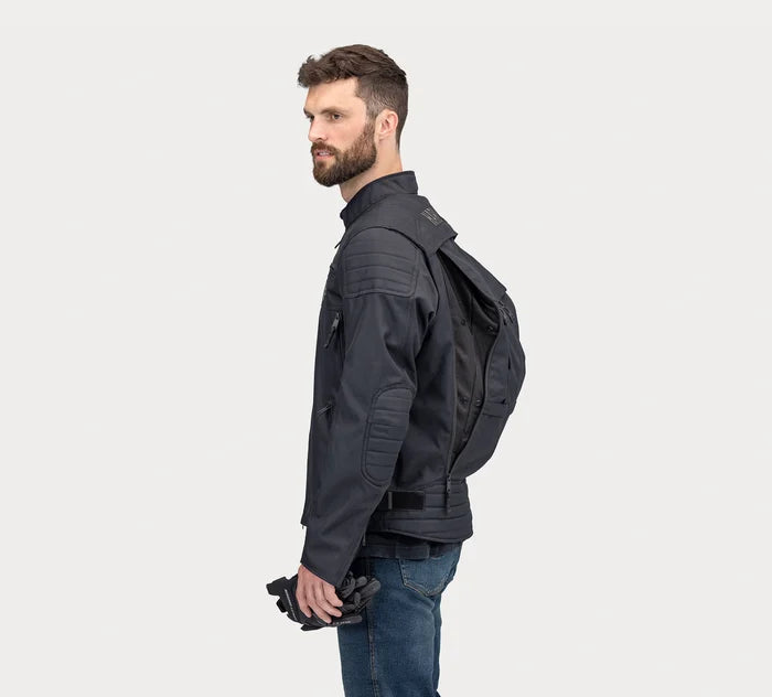 Men's Bagger Mens Textile Riding Jacket with Backpack (PPE)