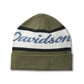 H-D Script Beanie - Grape Leaf