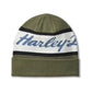 H-D Script Beanie - Grape Leaf