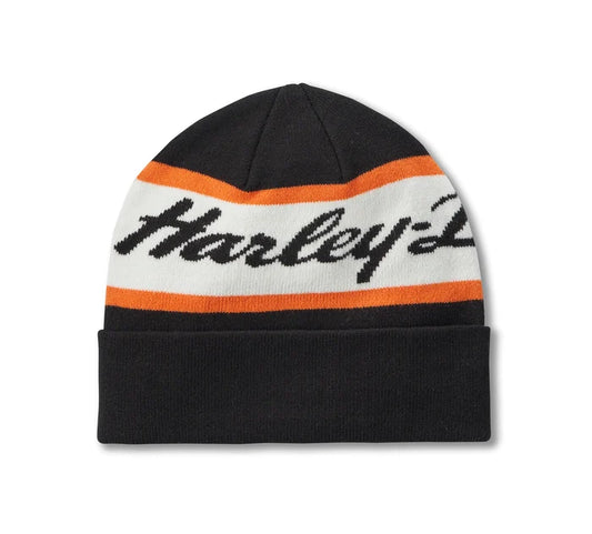 H-D Script Beanie - Harley Black