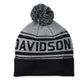 Combustion Pom Beanie - Medium Grey Heather