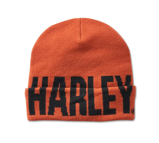 Harley Cuffed Beanie - Vintage Orange