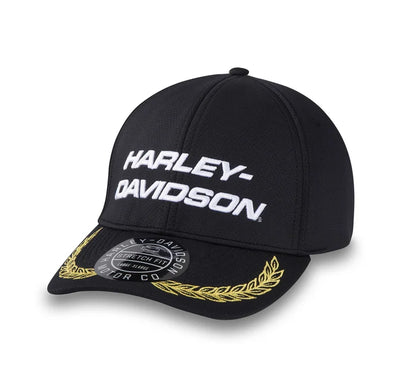 Start Your Engines Stretch-Fit Baseball Cap - Harley Black