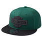 Bar & Shield Snapback Cap - Bistro Green