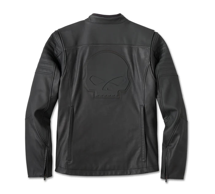 Harley Davidson Men s Willie G Skull Graphic Leather Riding Jacket