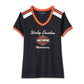 Women's Iconic V-Neck Shoulder Stripe Tee