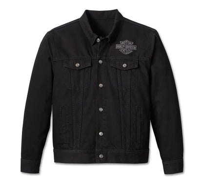 Men's Harley Davidson Denim Jacket - Black