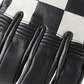 Checkerboard Leather Gloves