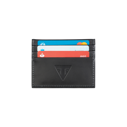 Black Leather Card Holder