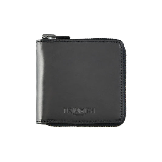 Black Square Zip Wallet