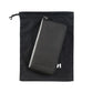 Black Leather Long Zip Wallet
