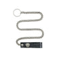 Black Leather Chain Lanyard